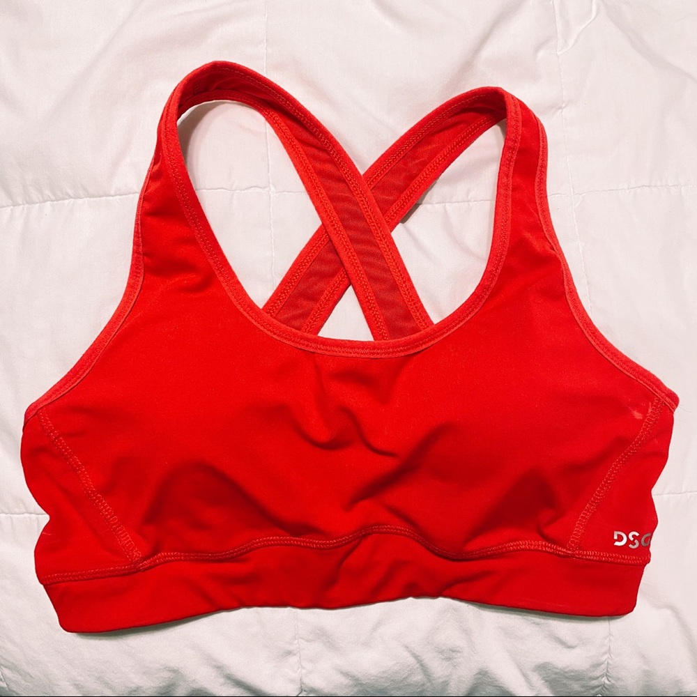 DSG Red Compression Sports Bra